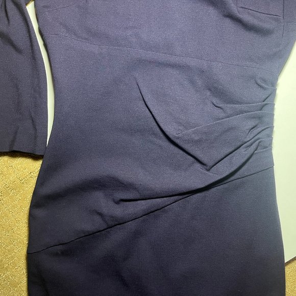 Diane Von Furstenberg Deep Blue Midi Dress - Picture 6 of 7